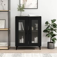 vidaXL Sideboard Schwarz 69,5x34x90 cm Holzwerkstoff