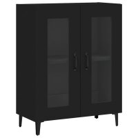 vidaXL Sideboard Schwarz 69,5x34x90 cm Holzwerkstoff