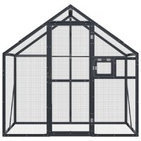 vidaXL Voliere Anthrazit 179x100x185 cm Aluminium