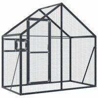 vidaXL Voliere Anthrazit 179x100x185 cm Aluminium