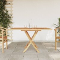 vidaXL Gartentisch Klappbar 120x120x75 cm Massivholz Teak