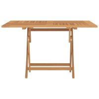 vidaXL Gartentisch Klappbar 120x120x75 cm Massivholz Teak