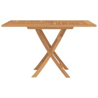 vidaXL Gartentisch Klappbar 120x120x75 cm Massivholz Teak