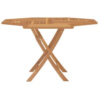 vidaXL Gartentisch Klappbar 120x120x75 cm Massivholz Teak