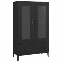 vidaXL Highboard Schwarz 70x31x115 cm Holzwerkstoff