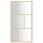 vidaXL Duschwand für Begehbare Dusche ESG Klarglas Golden 100x195cm