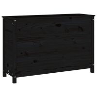 vidaXL Hochbeet Schwarz 119,5x40x78 cm Massivholz Kiefer