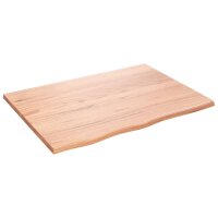 vidaXL Waschtischplatte Hellbraun 80x60x2 cm Massivholz Behandelt