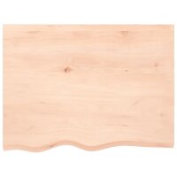 vidaXL Waschtischplatte 80x60x6 cm Massivholz Unbehandelt