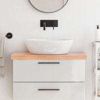 vidaXL Waschtischplatte Hellbraun 80x40x6 cm Massivholz...