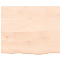 vidaXL Waschtischplatte 60x50x4 cm Massivholz Unbehandelt