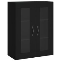 vidaXL Wandschrank Schwarz 69,5x34x90 cm Holzwerkstoff