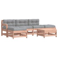 vidaXL 6-tlg. Garten-Lounge-Set mit Kissen Massivholz Douglasie