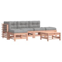 vidaXL 6-tlg. Garten-Lounge-Set mit Kissen Massivholz Douglasie