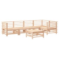 vidaXL 6-tlg. Garten-Lounge-Set mit Kissen Massivholz