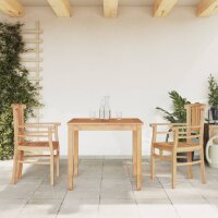 vidaXL 3-tlg. Garten-Essgruppe Massivholz Teak