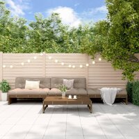 vidaXL 4-tlg. Garten-Lounge-Set mit Kissen Honigbraun Massivholz