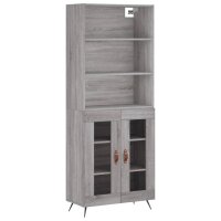 vidaXL Highboard Grau Sonoma 69,5x34x180 cm Holzwerkstoff