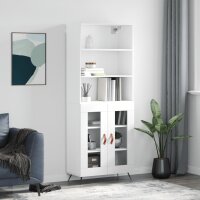 vidaXL Highboard Weiß 69,5x34x180 cm Holzwerkstoff