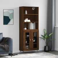 vidaXL Highboard Braun Eichen-Optik 69,5x34x180 cm...