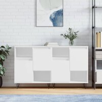 vidaXL Sideboards 2 Stk. Weiß Holzwerkstoff