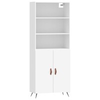 vidaXL Highboard Weiß 69,5x34x180 cm Holzwerkstoff