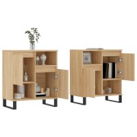 vidaXL Sideboards 2 Stk. Sonoma-Eiche Holzwerkstoff