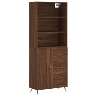 vidaXL Highboard Braun Eichen-Optik 69,5x34x180 cm...