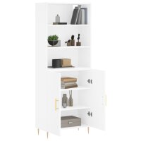 vidaXL Highboard Wei&szlig; 69,5x34x180 cm Holzwerkstoff