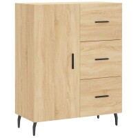 vidaXL Highboard Sonoma-Eiche 69,5x34x180 cm Holzwerkstoff