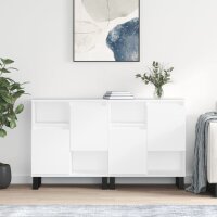 vidaXL Sideboards 2 Stk. Weiß Holzwerkstoff