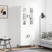 vidaXL Highboard Weiß 69,5x34x180 cm Holzwerkstoff