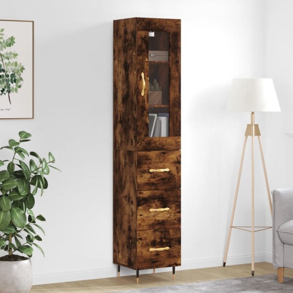 vidaXL Highboard R&auml;uchereiche 34,5x34x180 cm Holzwerkstoff