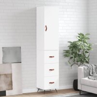 vidaXL Highboard Weiß 34,5x34x180 cm Holzwerkstoff