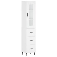 vidaXL Highboard Wei&szlig; 34,5x34x180 cm Holzwerkstoff