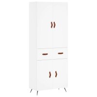 vidaXL Highboard Wei&szlig; 69,5x34x180 cm Holzwerkstoff