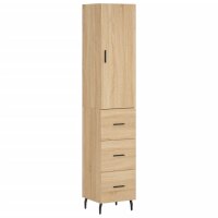 vidaXL Highboard Sonoma-Eiche 34,5x34x180 cm Holzwerkstoff