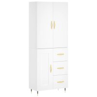 vidaXL Highboard Wei&szlig; 69,5x34x180 cm Holzwerkstoff