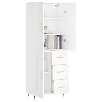 vidaXL Highboard Wei&szlig; 69,5x34x180 cm Holzwerkstoff