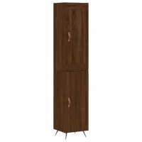 vidaXL Highboard Braun Eichen-Optik 34,5x34x180 cm...