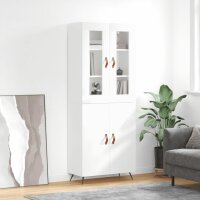 vidaXL Highboard Hochglanz-Weiß 69,5x34x180 cm...