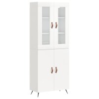 vidaXL Highboard Hochglanz-Weiß 69,5x34x180 cm...