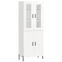 vidaXL Highboard Hochglanz-Weiß 69,5x34x180 cm...