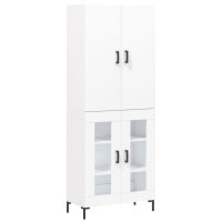 vidaXL Highboard Wei&szlig; 69,5x34x180 cm Holzwerkstoff