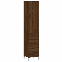 vidaXL Highboard Braun Eichen-Optik 34,5x34x180 cm...