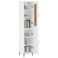 vidaXL Highboard Wei&szlig; 34,5x34x180 cm Holzwerkstoff