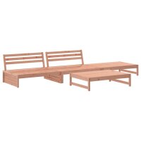 vidaXL 4-tlg. Garten-Lounge-Set mit Kissen Massivholz Douglasie