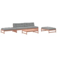 vidaXL 5-tlg. Garten-Lounge-Set mit Kissen Massivholz Douglasie