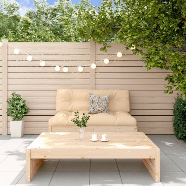 vidaXL 2-tlg. Garten-Lounge-Set mit Kissen Massivholz