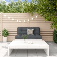 vidaXL 2-tlg. Garten-Lounge-Set mit Kissen Weiß...